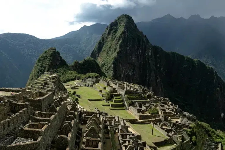 Panoramic view of Machu Picchu citadel, the breathtaking culmination of the classic inca trail - Peru Hikers.